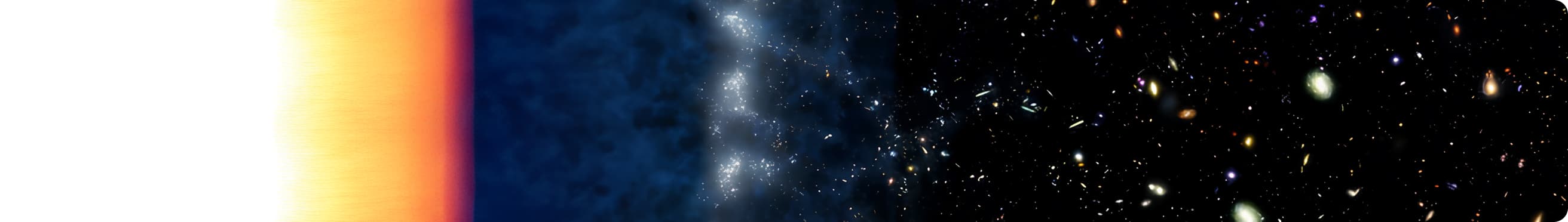 Cosmic landscape representing the journey into the future of the universe